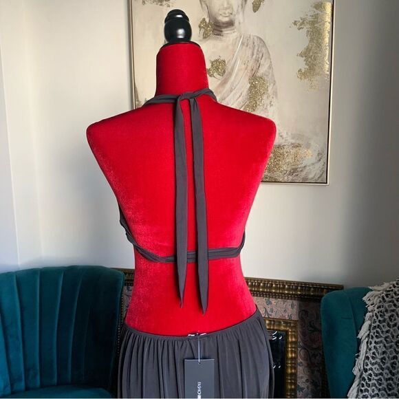 FASHION NOVA BLACK CUTOUT MAXI DRESS - Picture 7 of 8